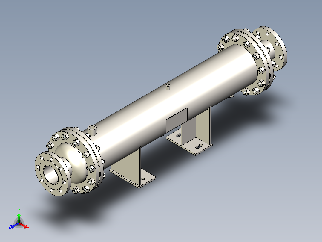 气体冷却器 219x900-DN100主视图