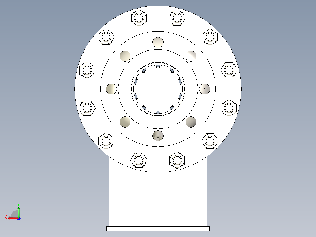 气体冷却器 219x900-DN100后视图