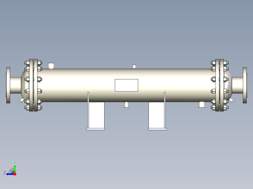 气体冷却器 219x900-DN100右视缩略图