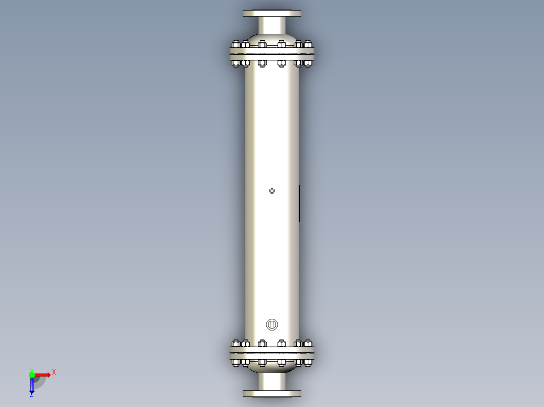 气体冷却器 219x900-DN100俯视图