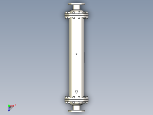 气体冷却器 219x900-DN100俯视缩略图