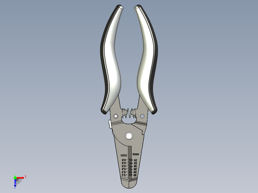 A0002776-Hakko CHP CSP-30-1-D 剥线钳俯视图
