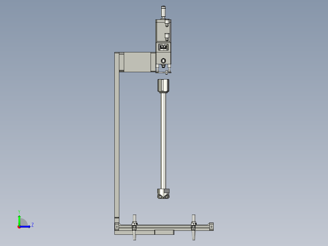 SHV-MA002-00-3双液吐出阀左视图