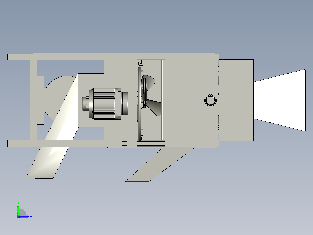 电动谷物打粒机左视图