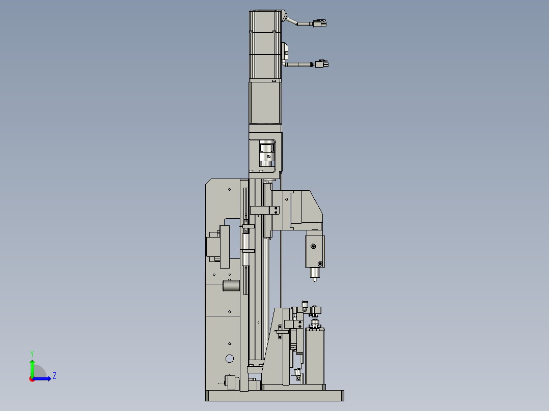 充电接口检测自动化设备设计-A104STNB7000-热熔组件-V1左视图