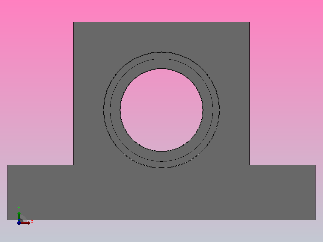 T型高度指定型轴承座组件_BTD-6802-2Z-20-A前视图