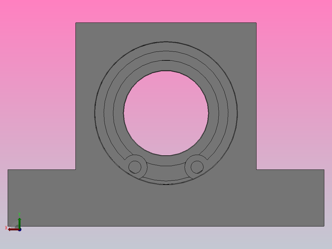 T型高度指定型轴承座组件_BTD-6802-2Z-20-A后视图