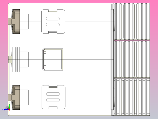 NU5-II 20-40-65 3P电涌保护器三维模型202307右视缩略图