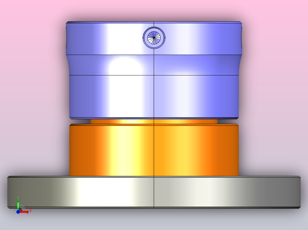 夹具-754 外夹头夹具前视图