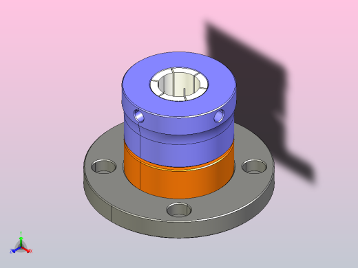 夹具-754 外夹头夹具正等轴测缩略图