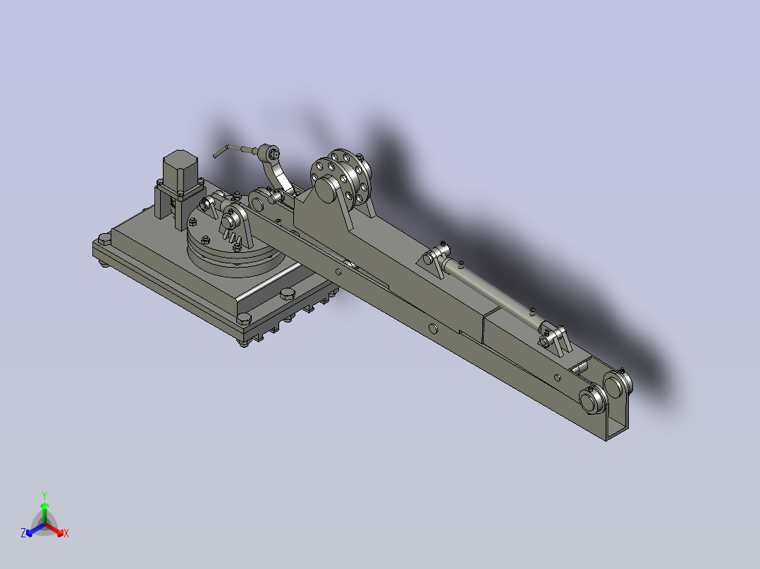 焊接操作机1主视图
