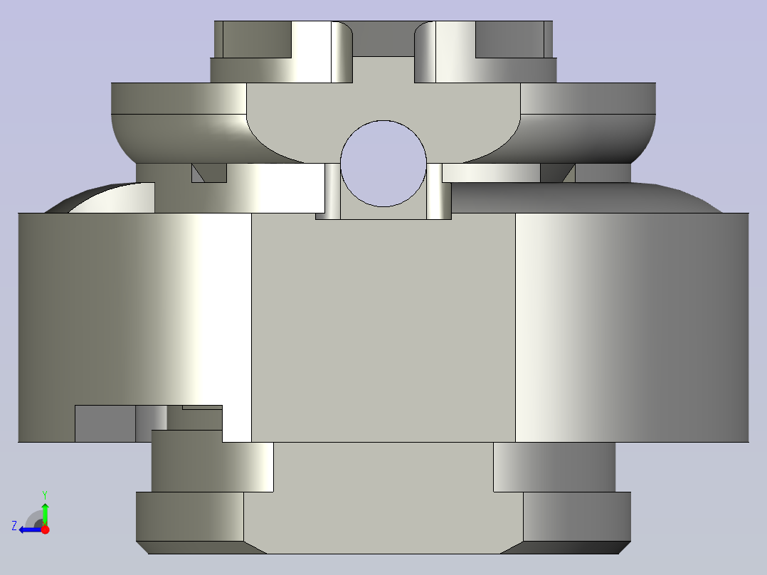复杂零件的设计、数控编程与仿真加工 387160右视图