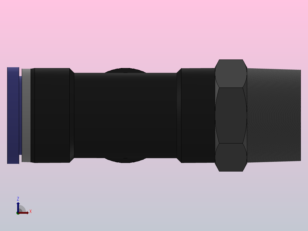 IPD 螺纹侧三通_IPD16-06左视图