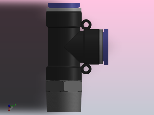 IPD 螺纹侧三通_IPD16-06俯视缩略图