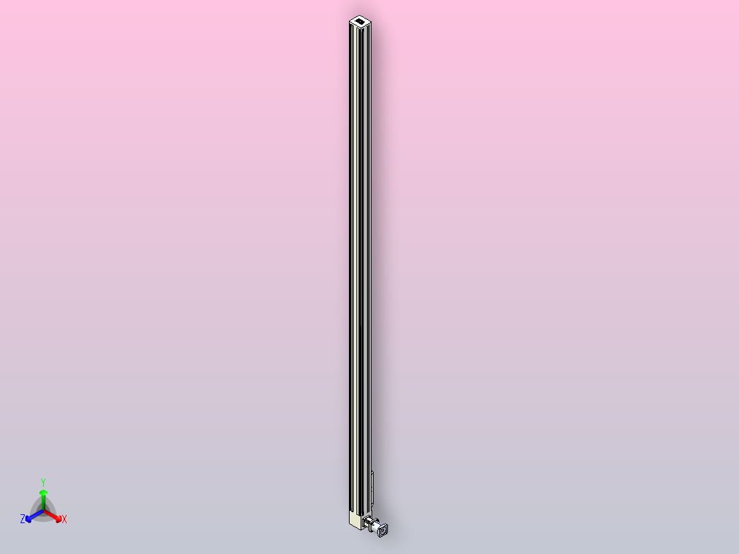 伺服电机集成皮带传动直线执行器TPA-OCB-140-256-L4350-DR-J90-N3主视图