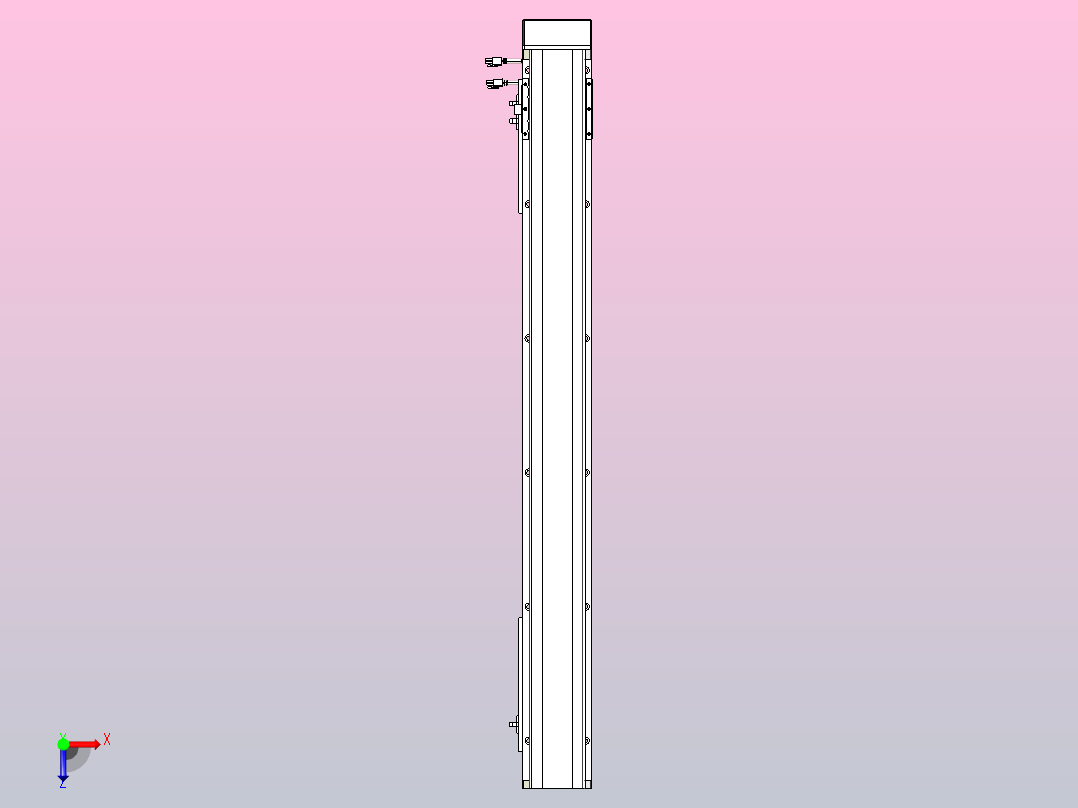 MTH12标准螺杆滑台[MTH12-L#-900-BM-P10-C3]俯视图