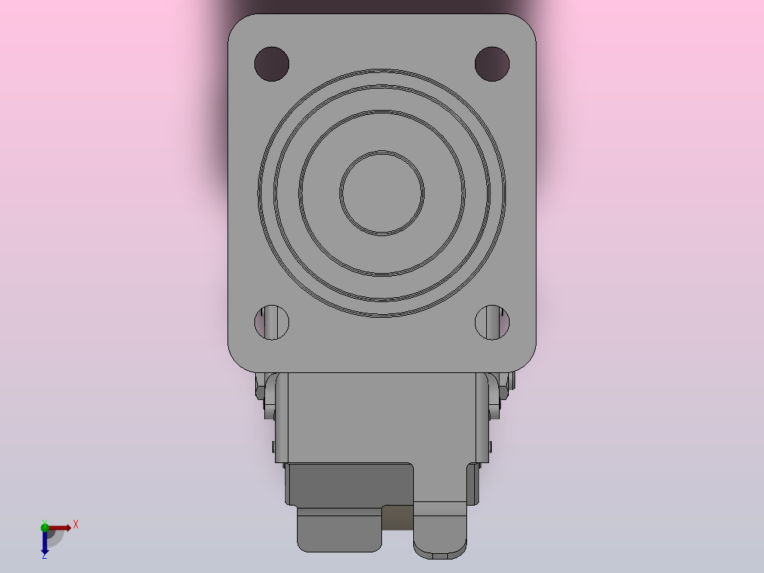 Z13-01B-150-102N重型轮[Z13-01B-100-102N]俯视图
