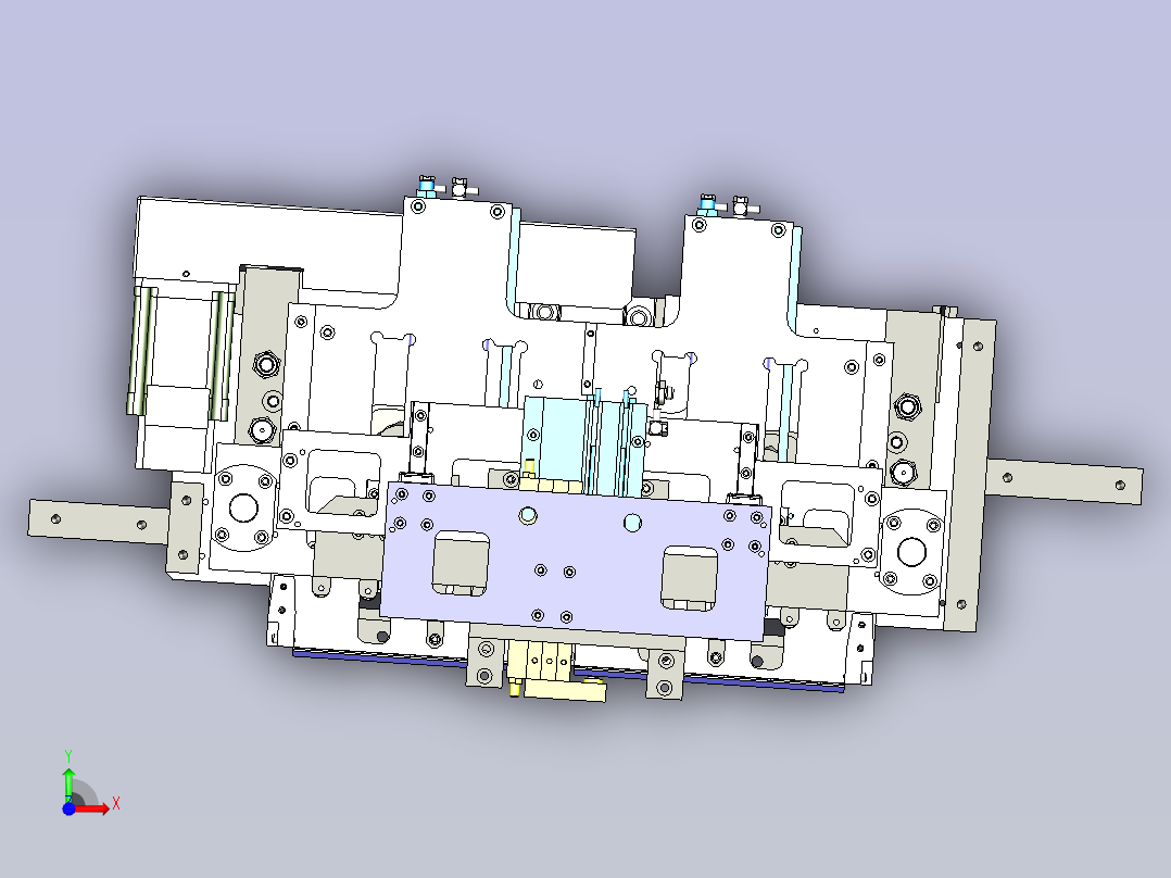 色码电感绕线机3D图模型前视图