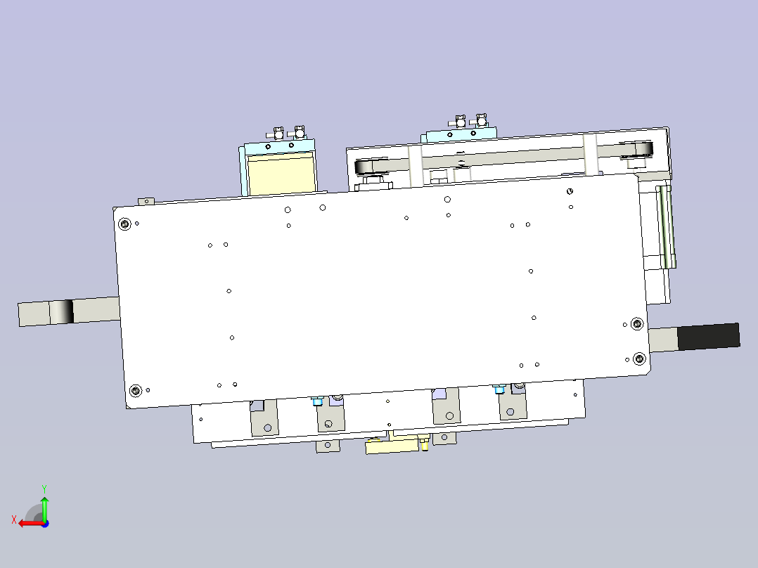 色码电感绕线机3D图模型后视图