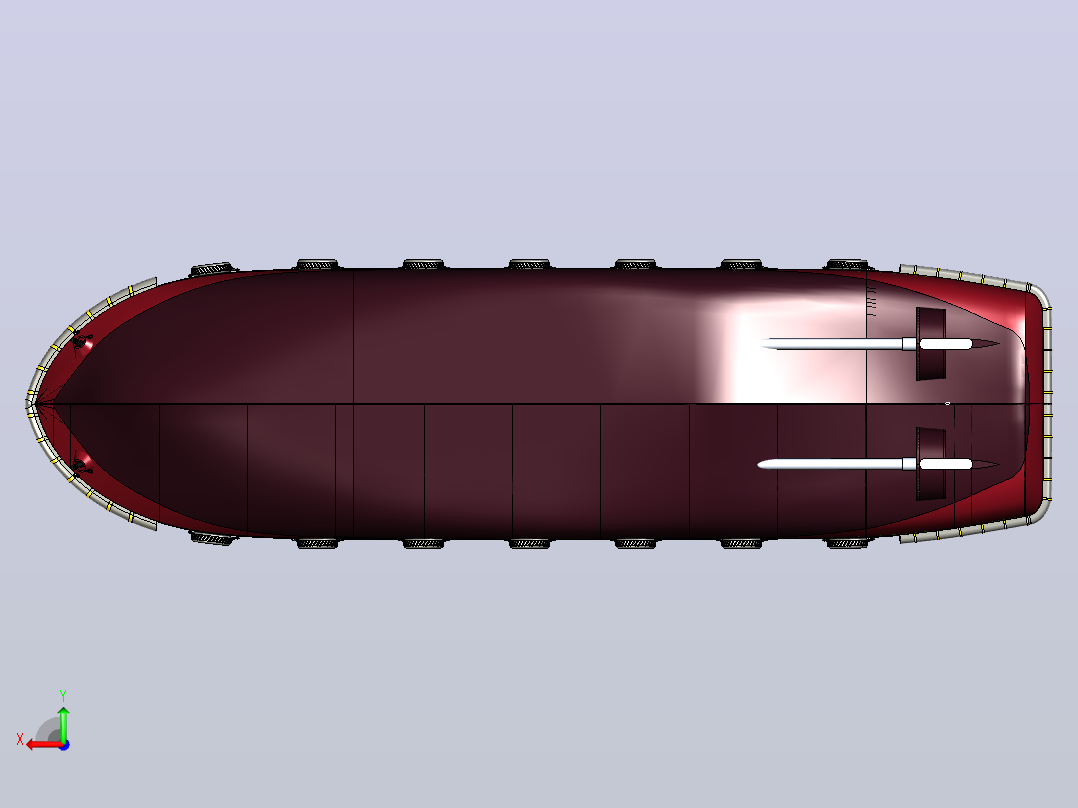 船29米拖船模型右视图