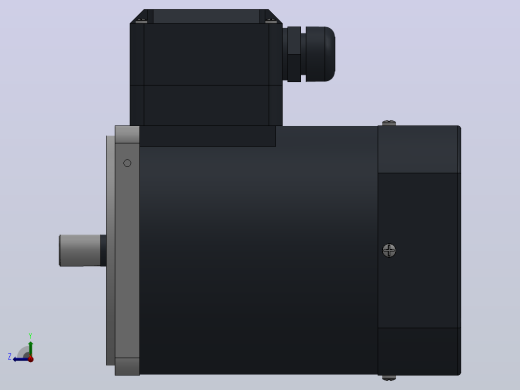 90AC(40W╱60W)微型交流（齿轴）基本型电机[90YS40WGV22H]右视缩略图