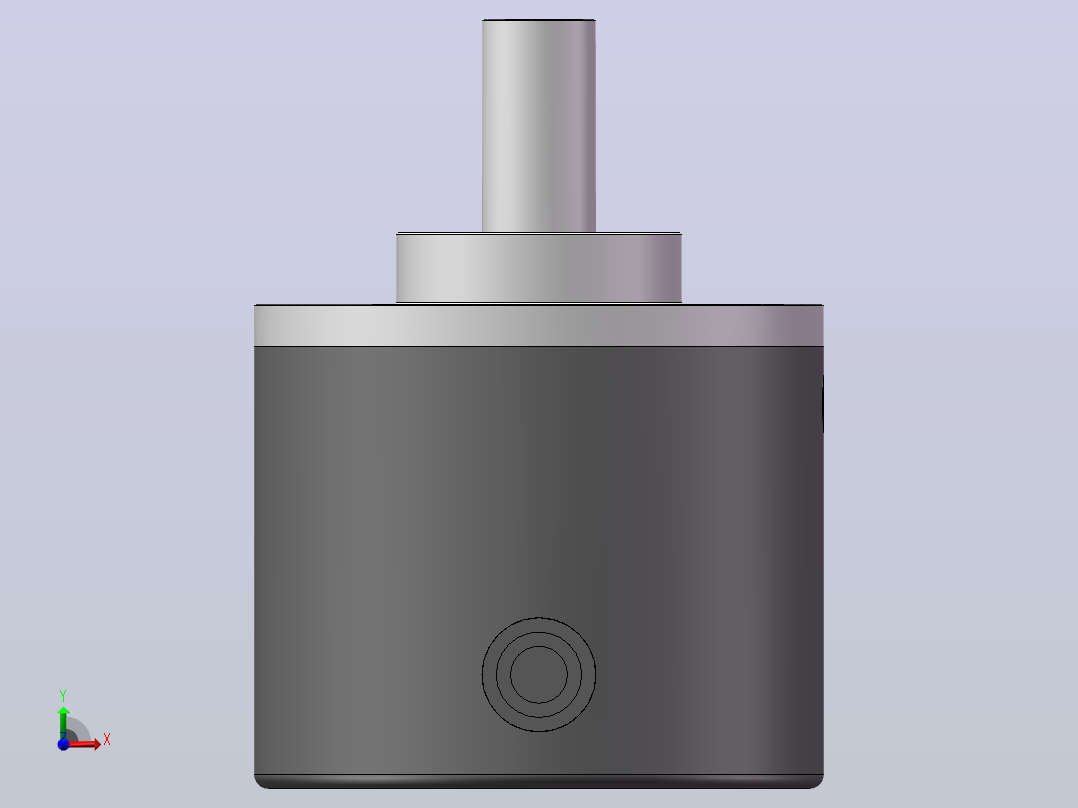 G40S系列旋转编码器[G40S系列-A型安装-轴径8]前视图