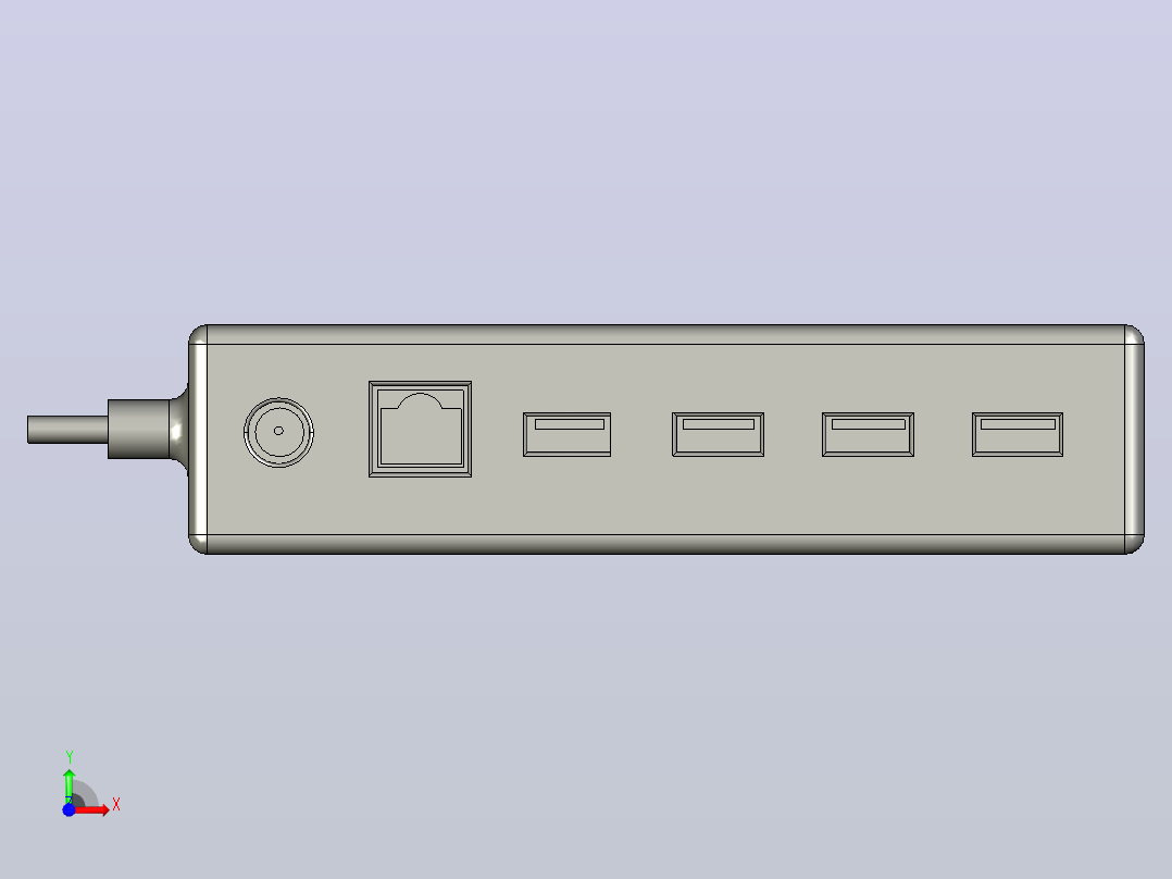 USB延长线-21前视图