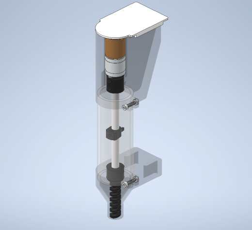 3D打印粉末分配器，与带变速箱的12 V电机一起工作缩略图