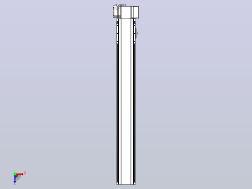 皮带直线轴半封闭可选导轨TPA-HNB-105D-90-L700-LP-Y-P20-N3俯视缩略图