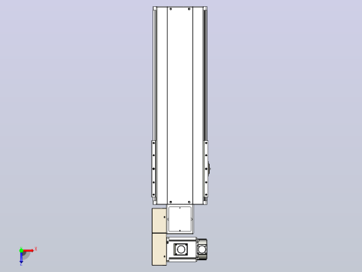 皮带直线轴半封闭可选导轨TPA-HNB-220D-176-L400-ML-Y-P1K-N3俯视缩略图