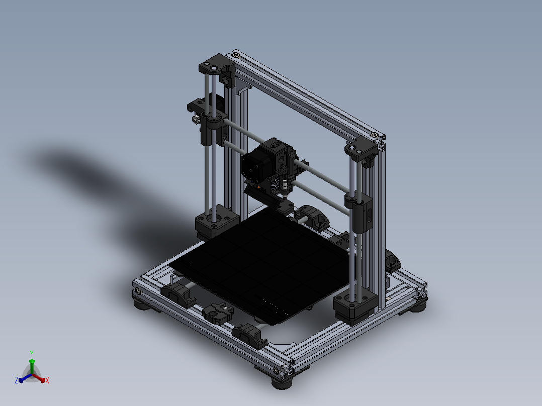 3D打印机2正等轴测图