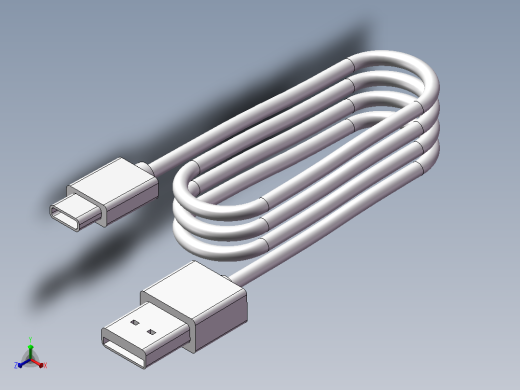USB数据线正等轴测缩略图