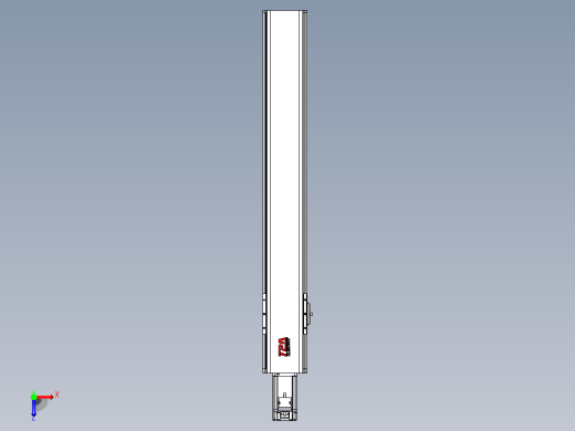 日规模组半封闭丝杆TPA-HNR-110D-1610C-L650-M-Y-P40-N3俯视缩略图