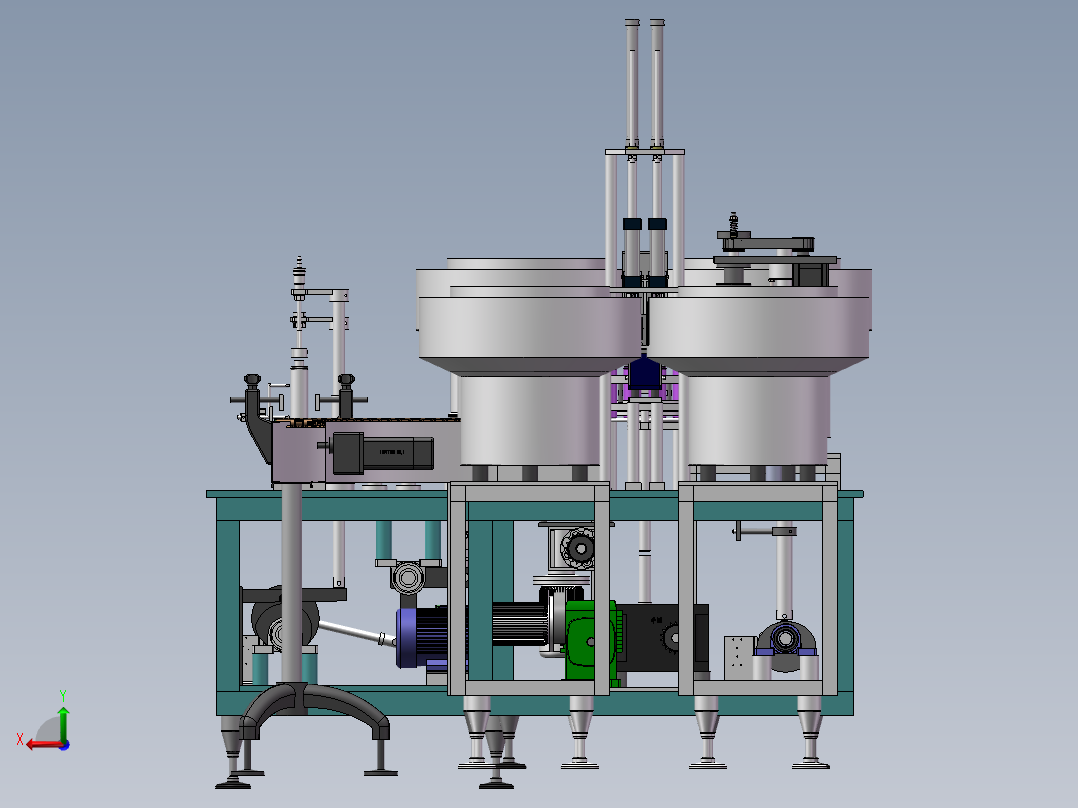 喷雾器灌装生产线后视图