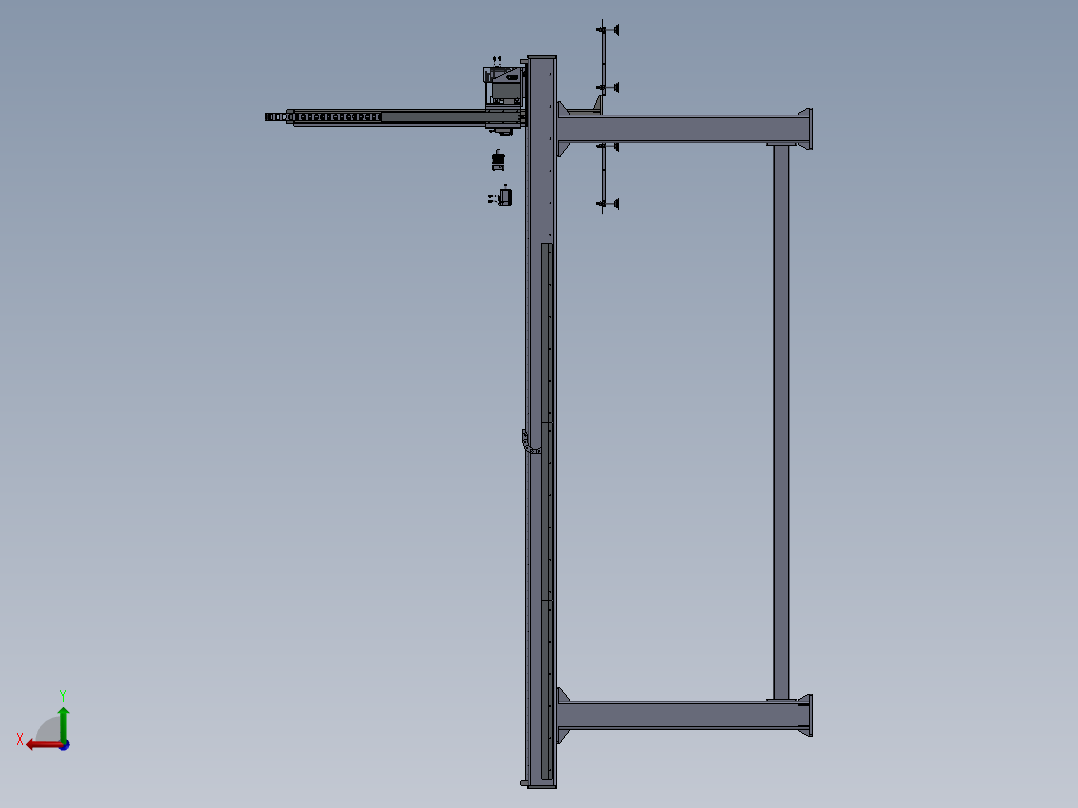 悬臂码垛机后视图