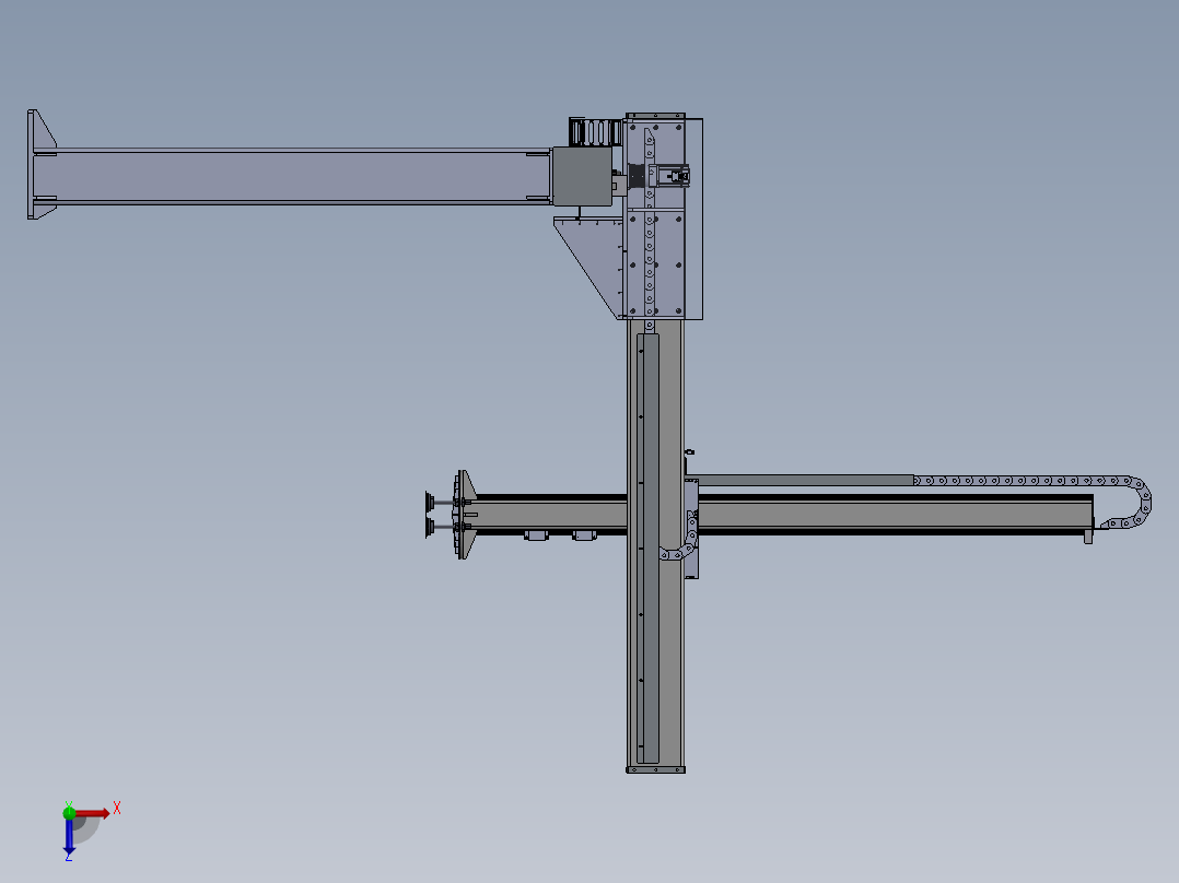 悬臂码垛机俯视图