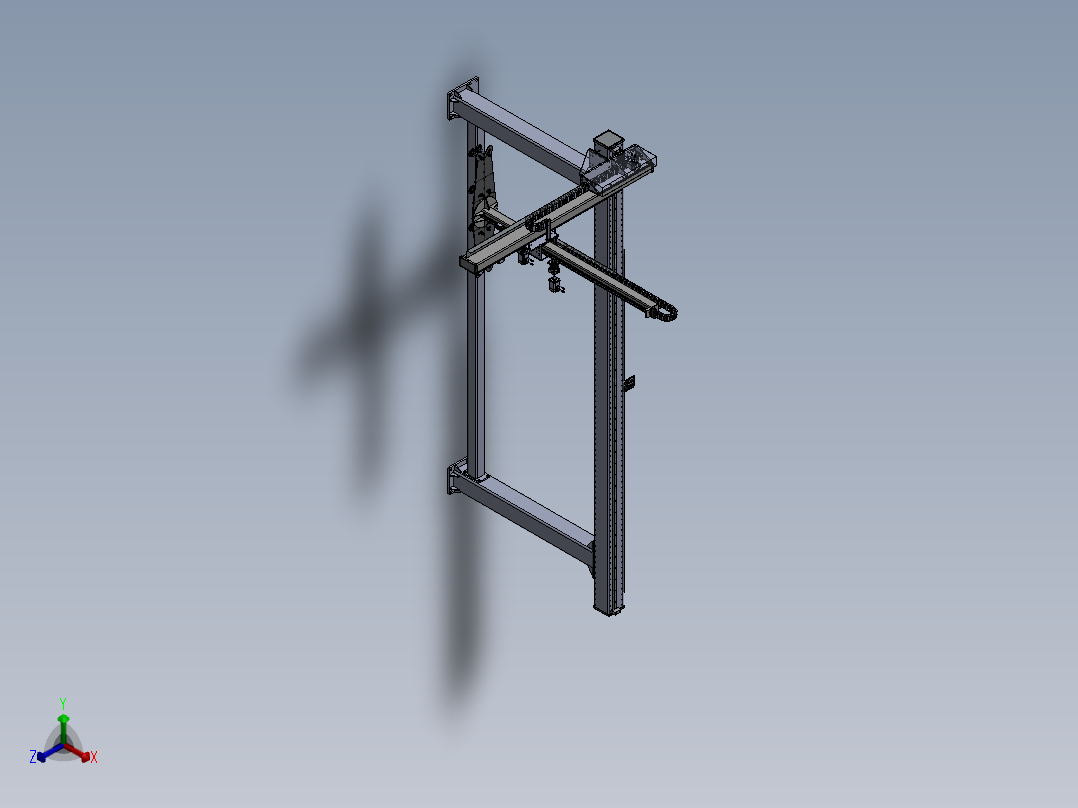 悬臂码垛机正等轴测图