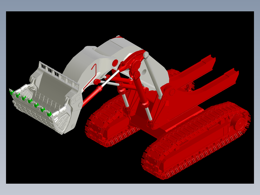 RH 400矿用挖掘机模型3D图纸 AUTOCAD设计 dwg格式