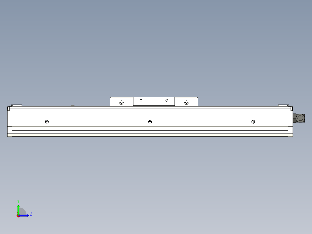 Toyo东佑达直线模组-ECH10-150-M左视图