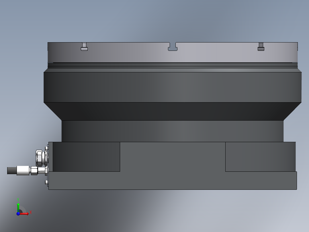 伺服回转平台前视图