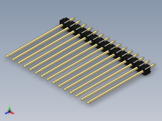 彩色公头100mil（2.54mm）系列-DS1021_black_1x15p_100mil_Type43_rev1.0