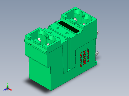 DEGSON 2EDG 系列 5.08mm 可插拔接线端子组-2EDGRH-5.08-04P-14-00AH
