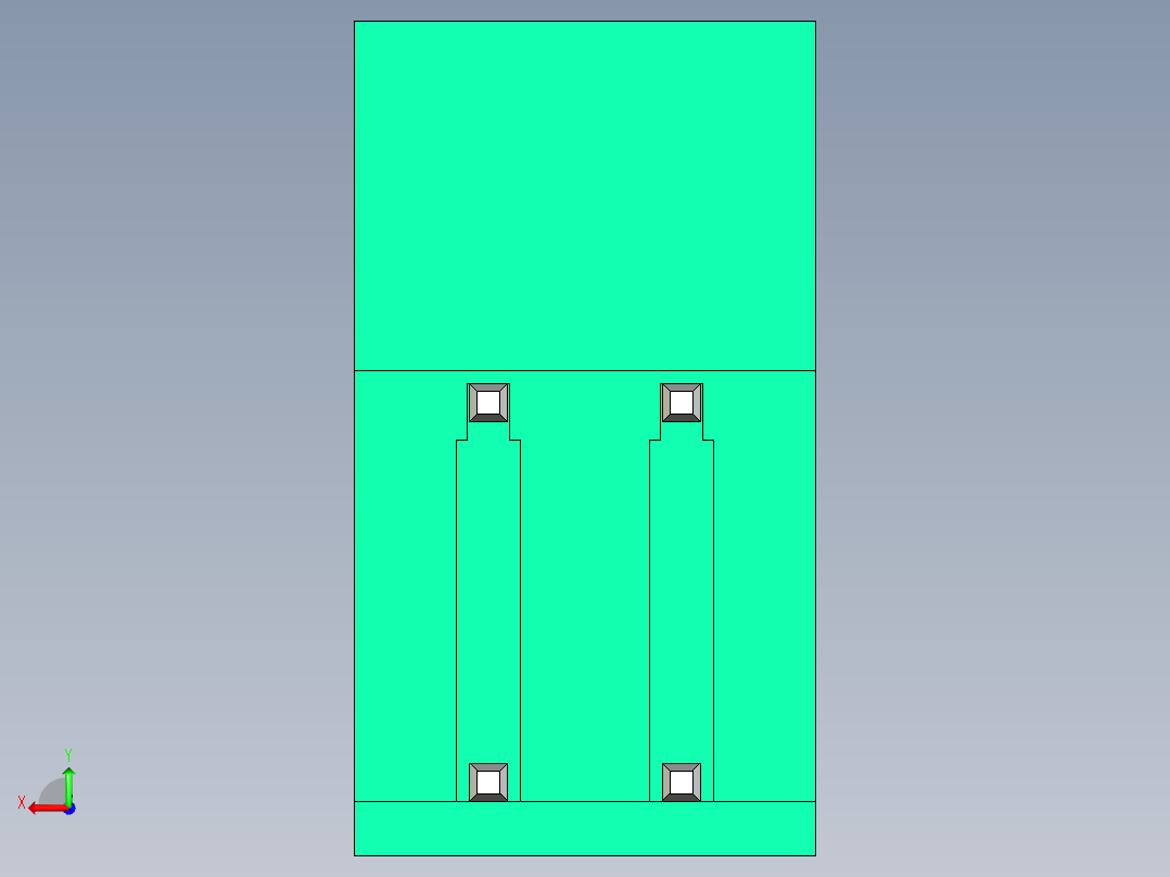 DEGSON 2EDG 系列 5.08mm 可插拔接线端子组-2EDGRH-5.08-04P-14-00AH后视图