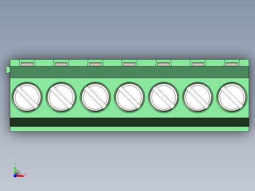 PCB Terminal Block 7 DEG381-3.5前视缩略图