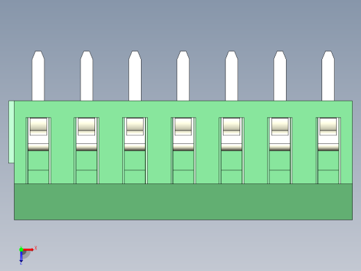 PCB Terminal Block 7 DEG381-3.5俯视缩略图