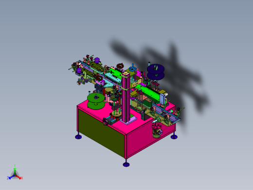 立盒子双侧面贴标机