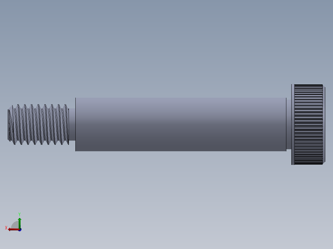 内六角螺螺栓-SB 0.375-16 x 2.SLDPRT后视图