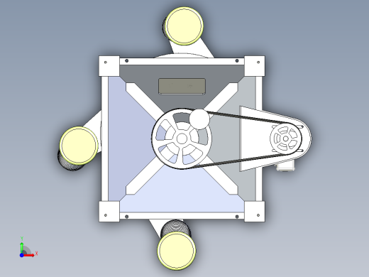 圆形摇摆筛三维SW模型前视缩略图