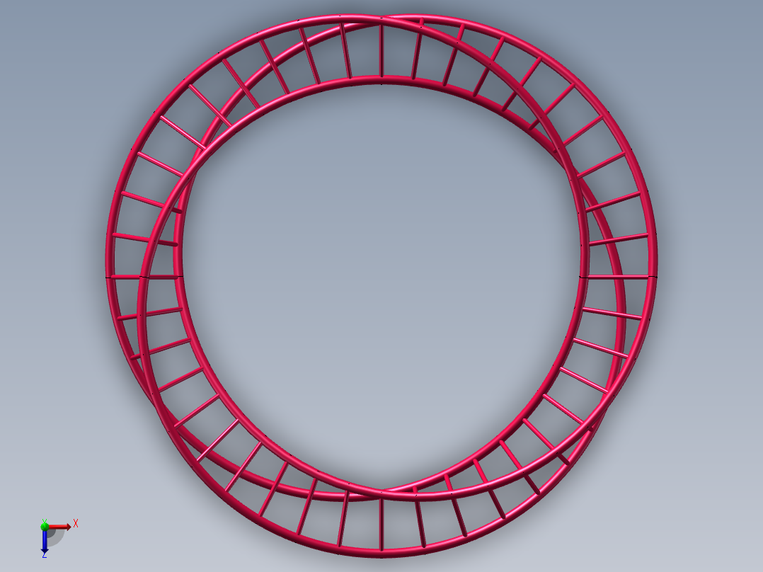 莫比乌斯环实例俯视图
