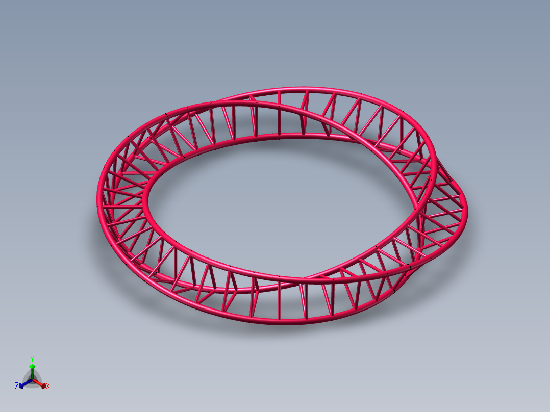 莫比乌斯环实例正等轴测图